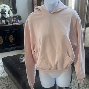 SKIMS Barely Pink Cotton Fleece Hoodie
